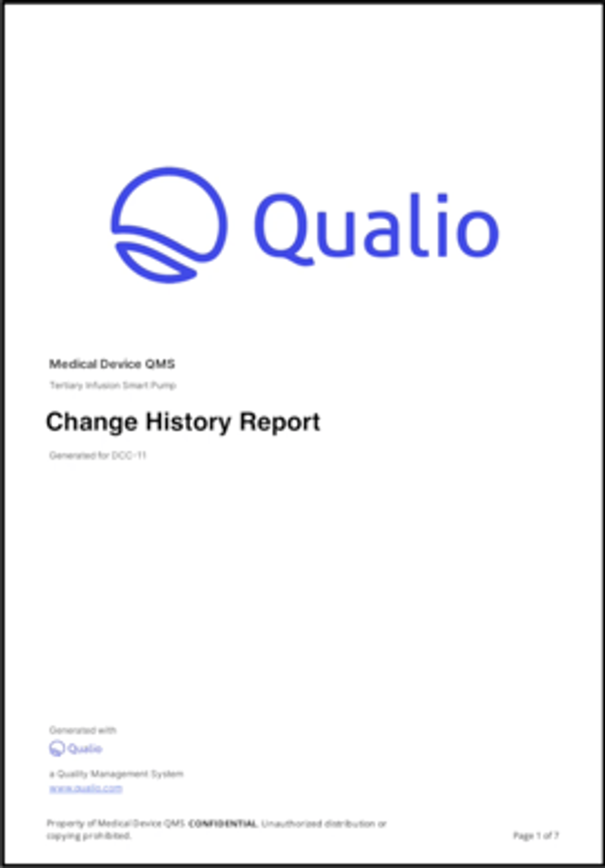 Change history report DC