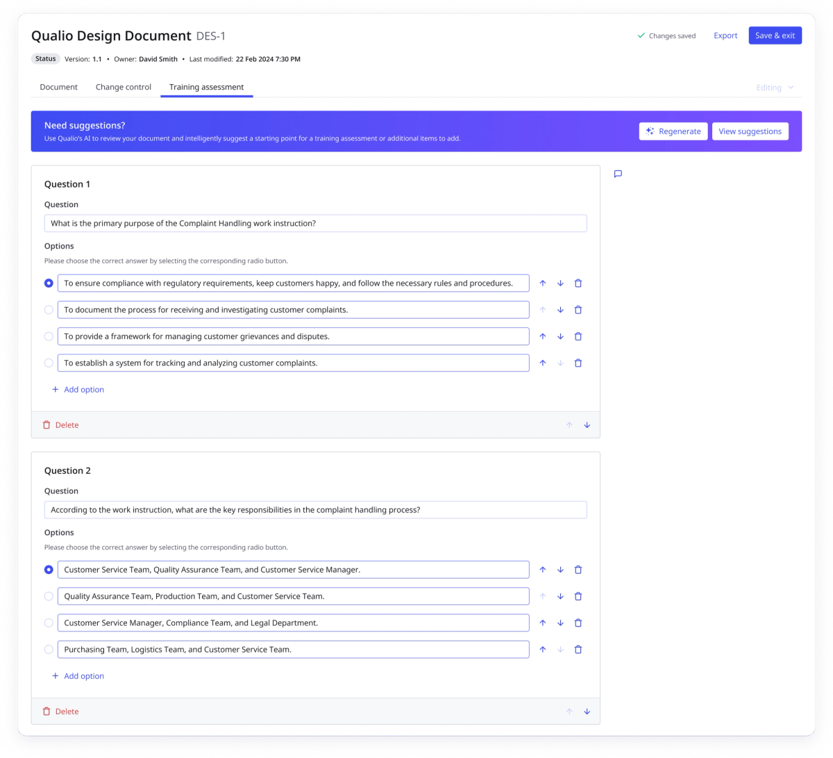 training-assessment-populated-ai-content