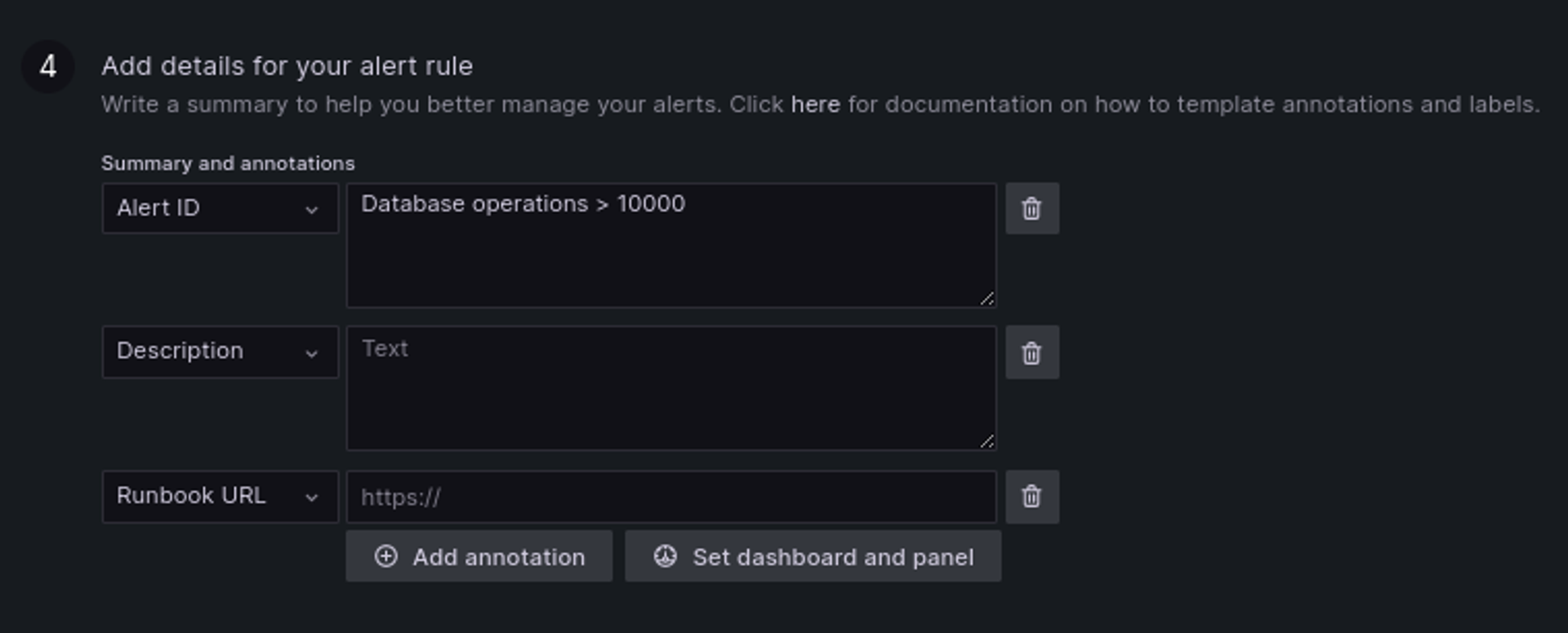 Monitoring metrics using Grafana