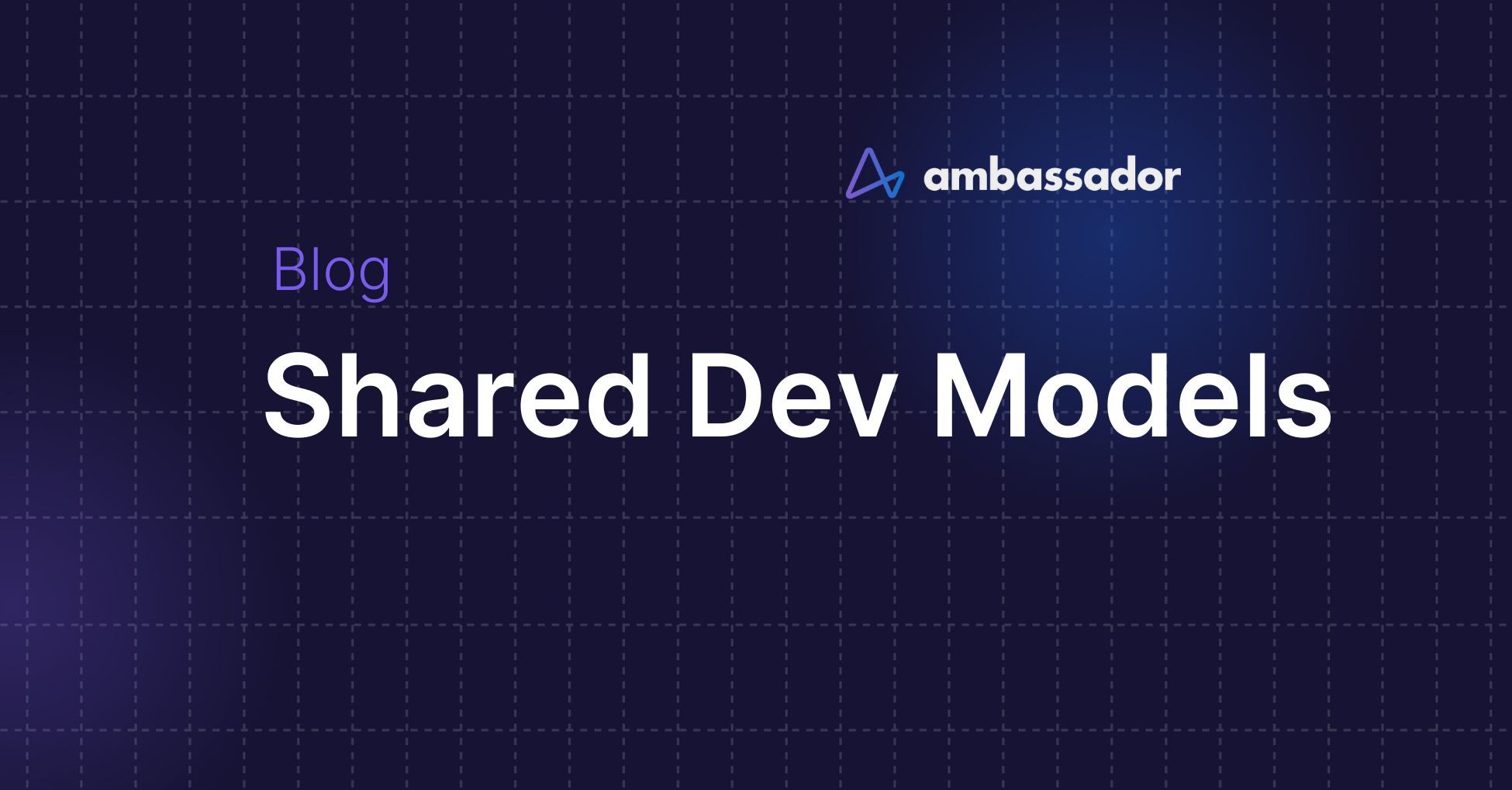 Shared Dev Models For Multi-Service App Development