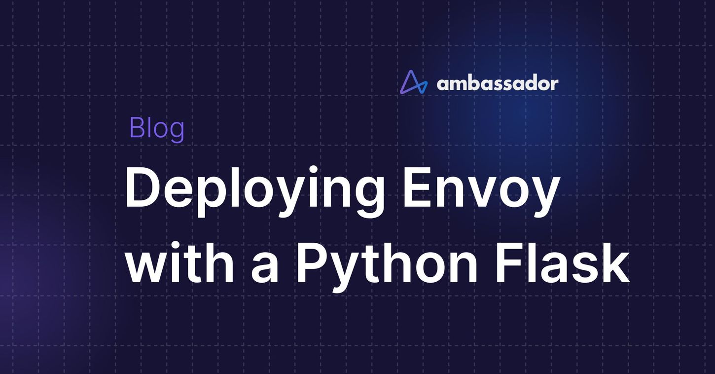 Deploying Envoy with a Python Flask webapp
