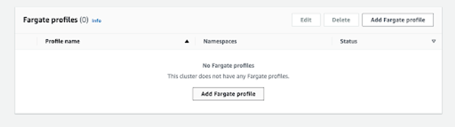 create a Fargate Profile