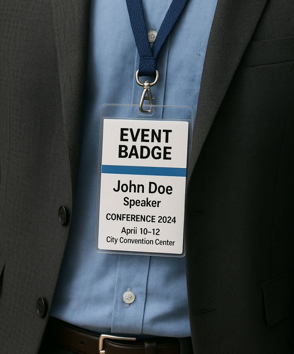 Event Badge at Conference
