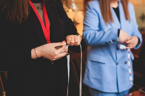Lanyards, Ribbons, or Safety Pins