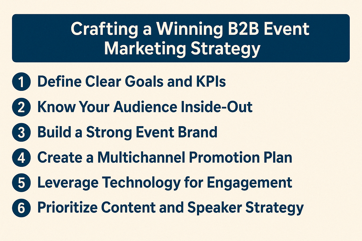 Winning B2B Event Marketing Strategy