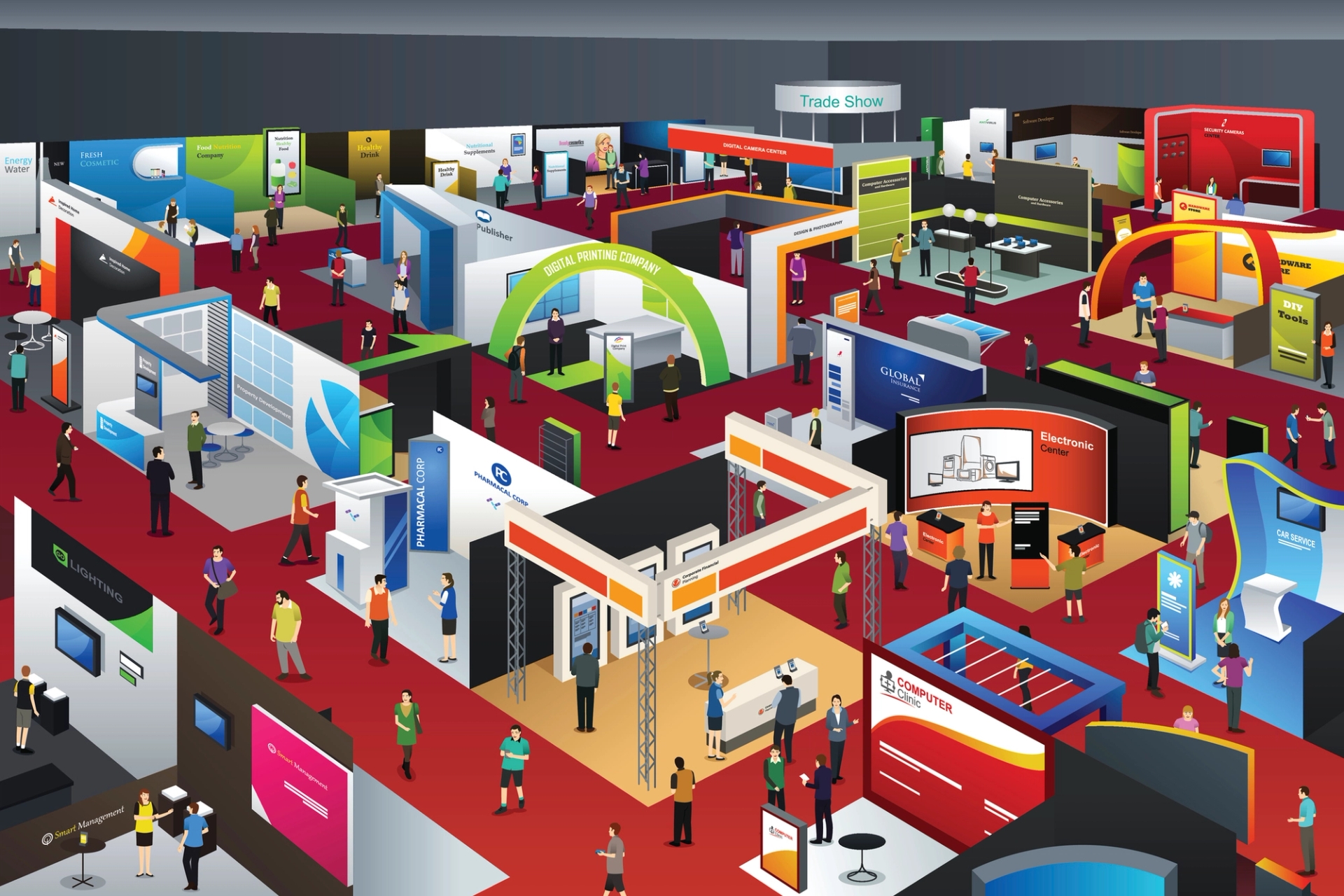 trade show ground plan