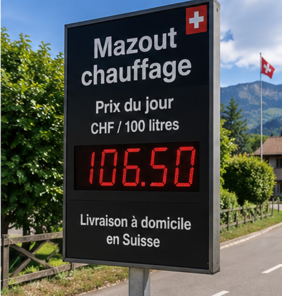 prix chauffage mazout suisse