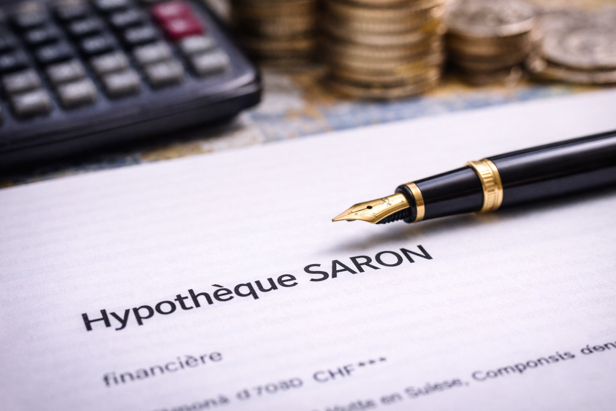 Financial document and elegant pen