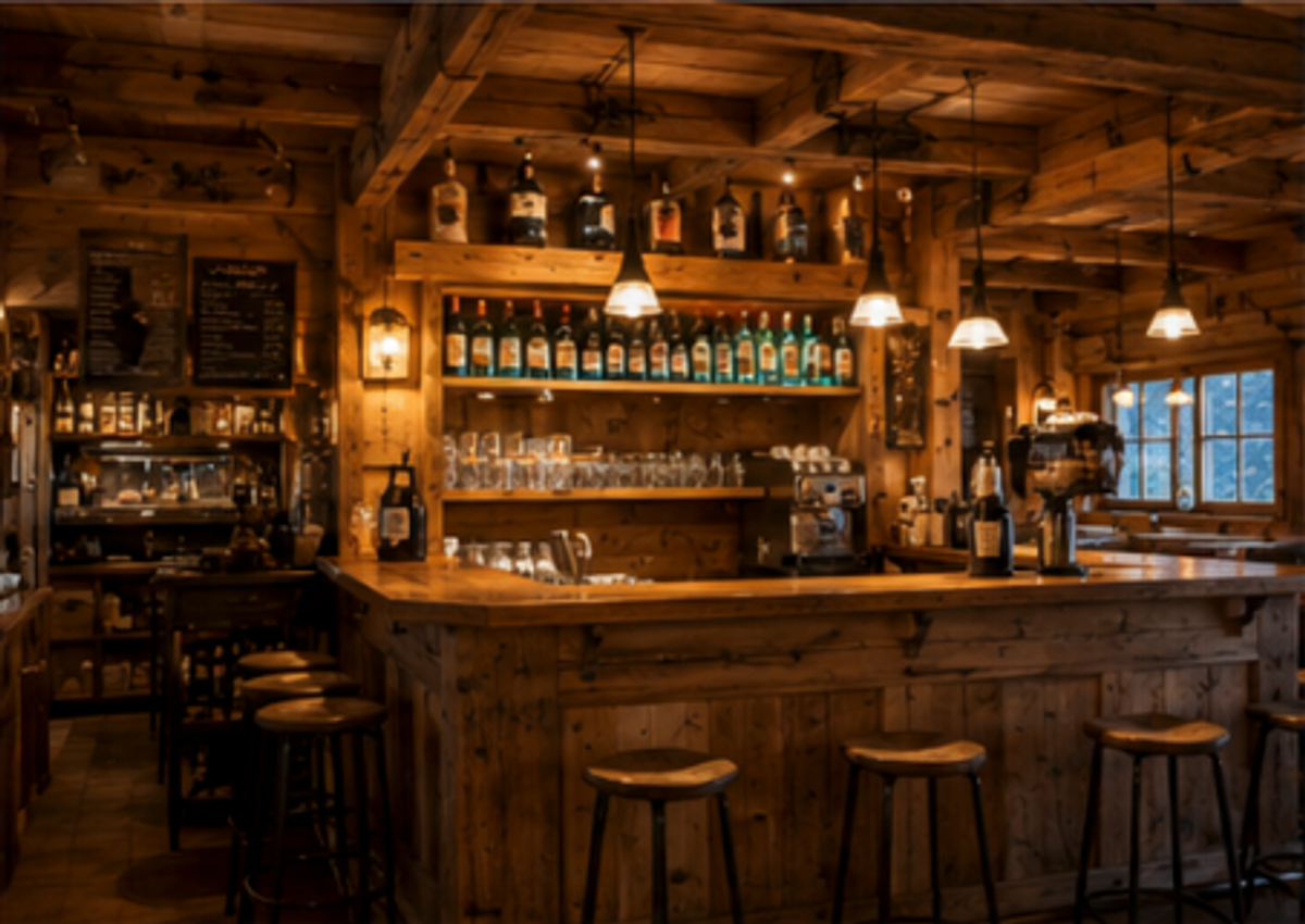 chalet suisse en bois pour activité de restauration