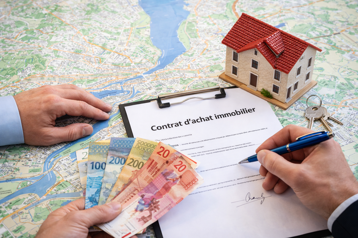 Swiss real estate purchase contract
