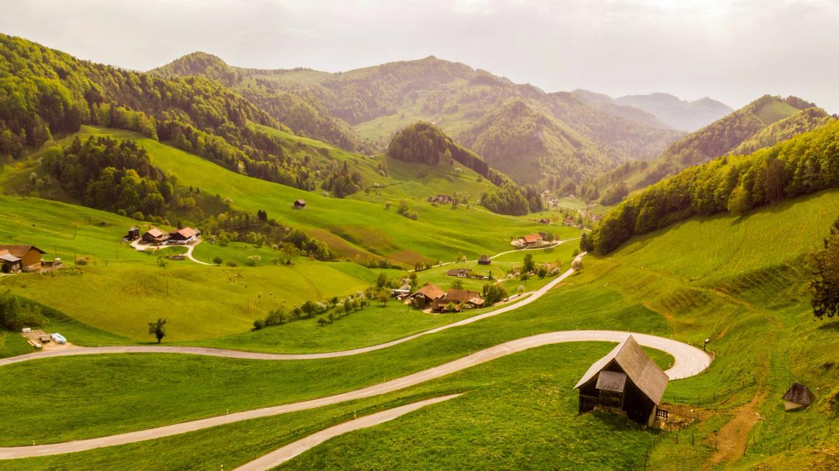 paysage vert suisse