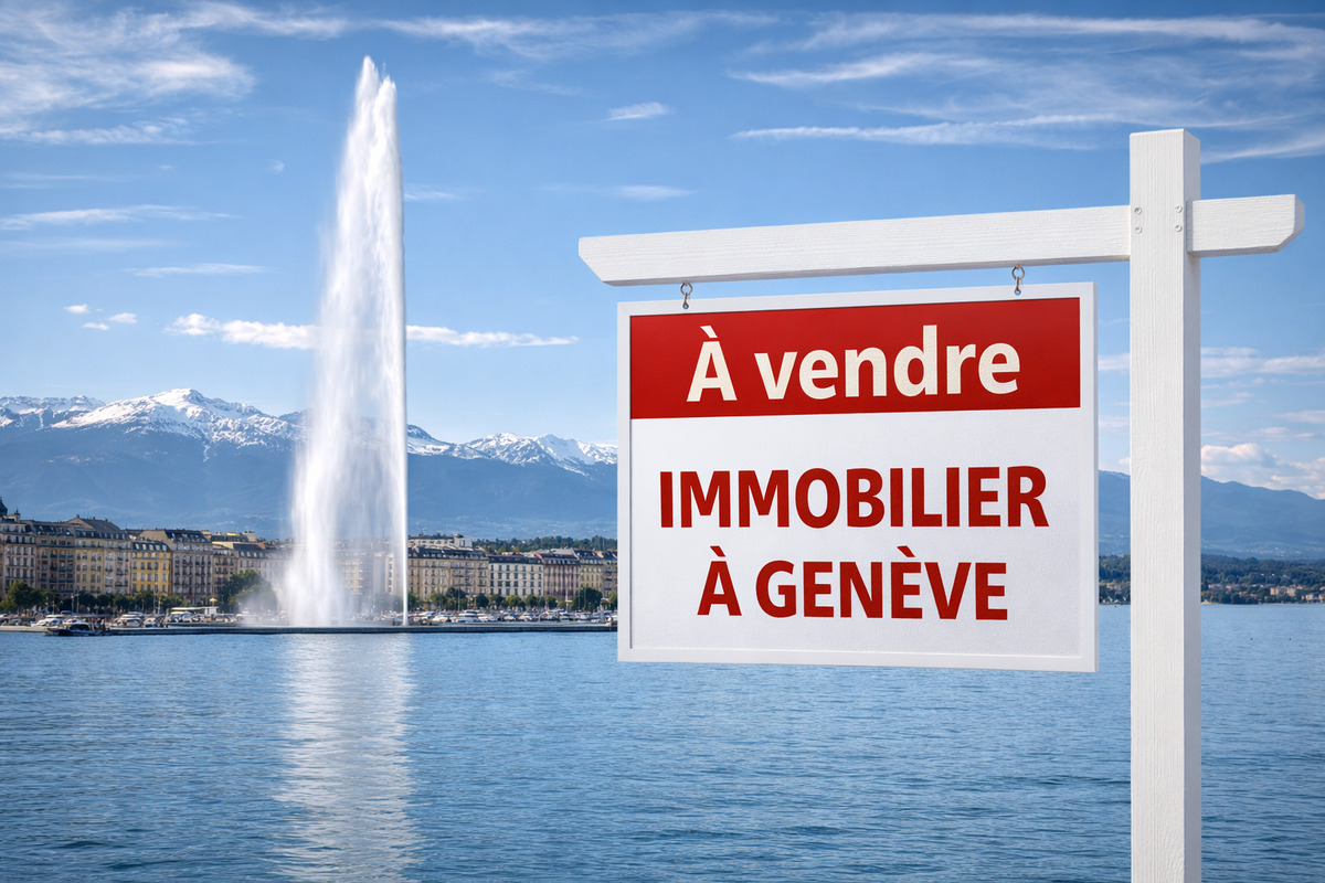 Real estate in Geneva with views of the Alps