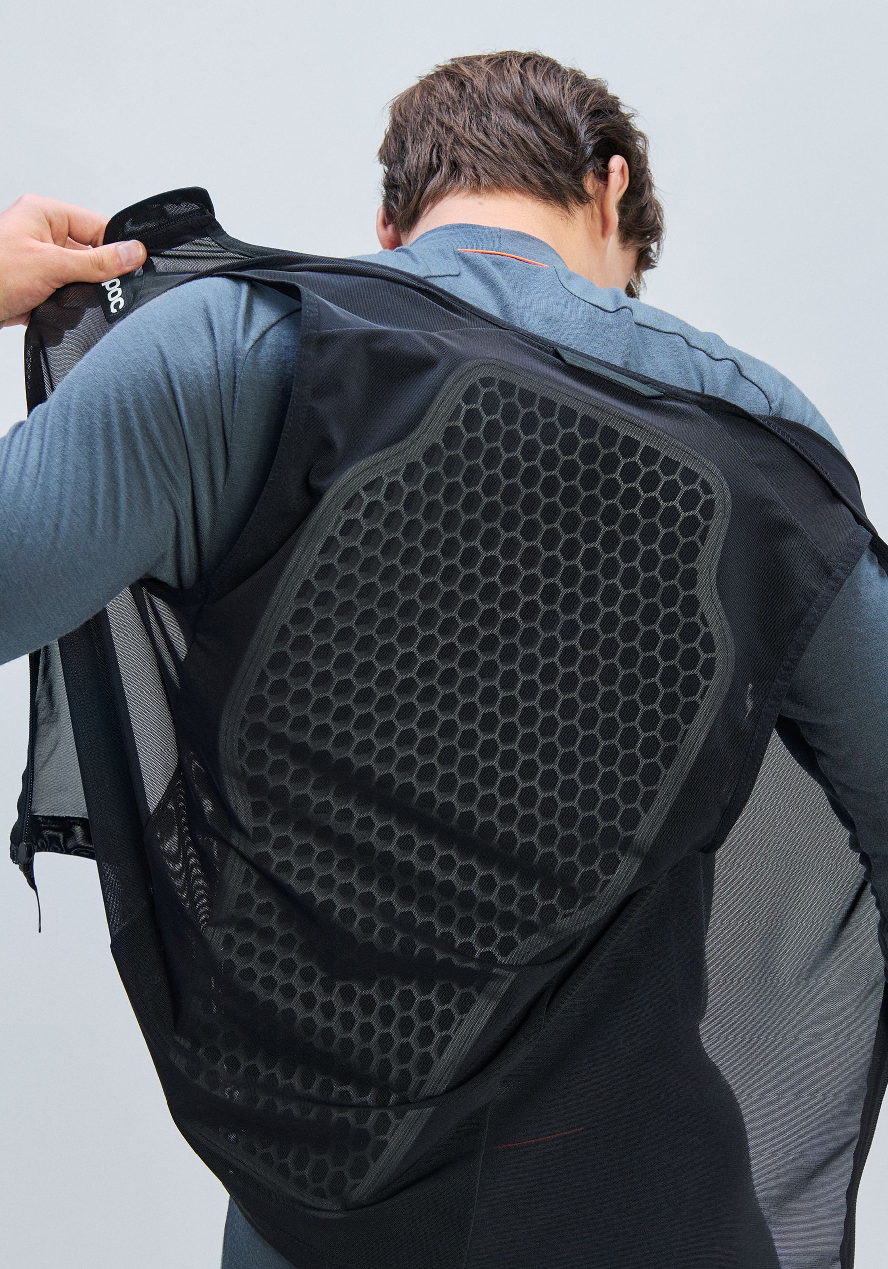 Men's VPD Max Vest Ski Protection in Uranium Black | POC (Global EN)