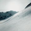 Person skiing down a mountain