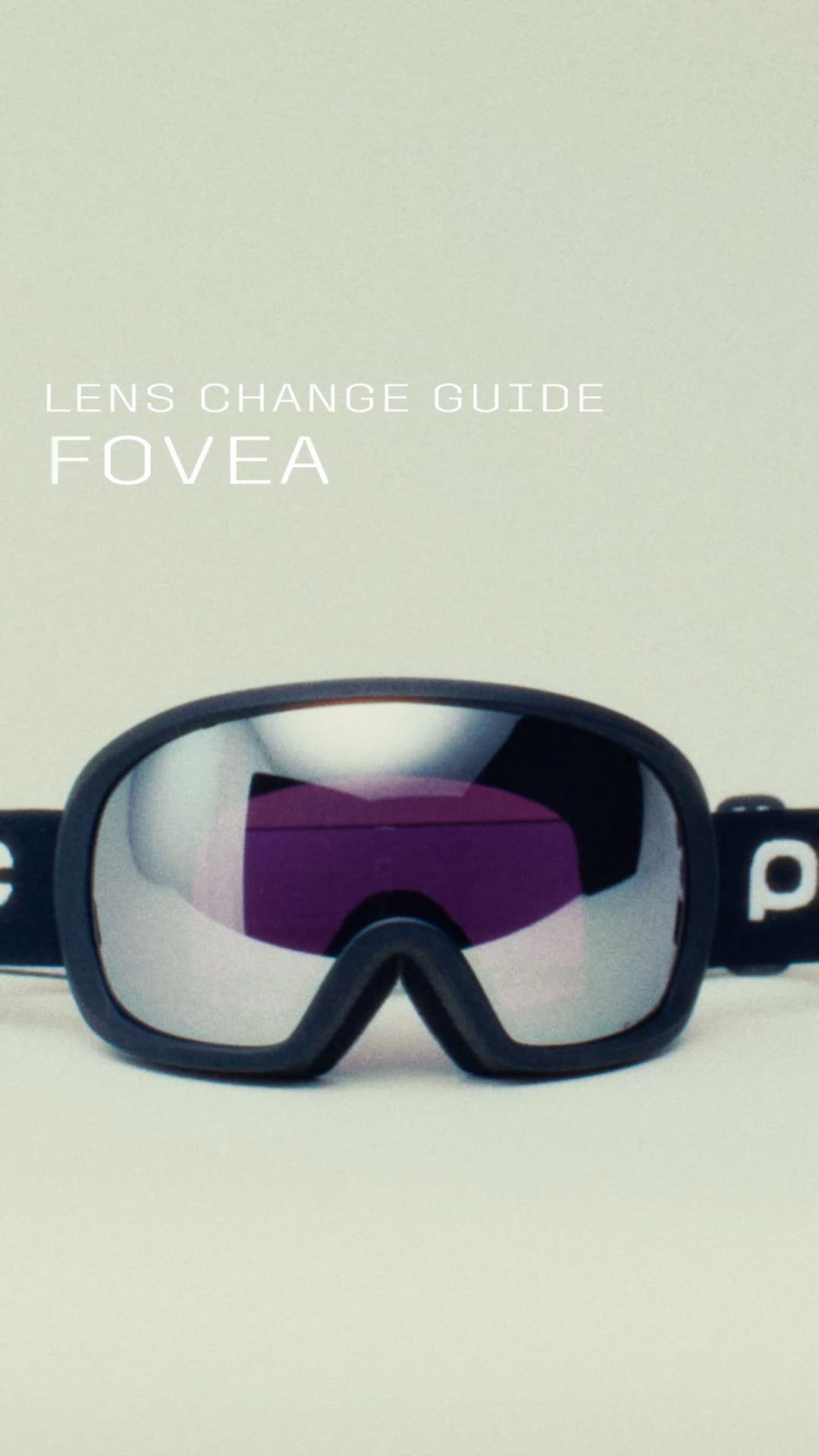 Fovea Ski Goggles in Uranium Black | Ski Eyewear | POC (UK)