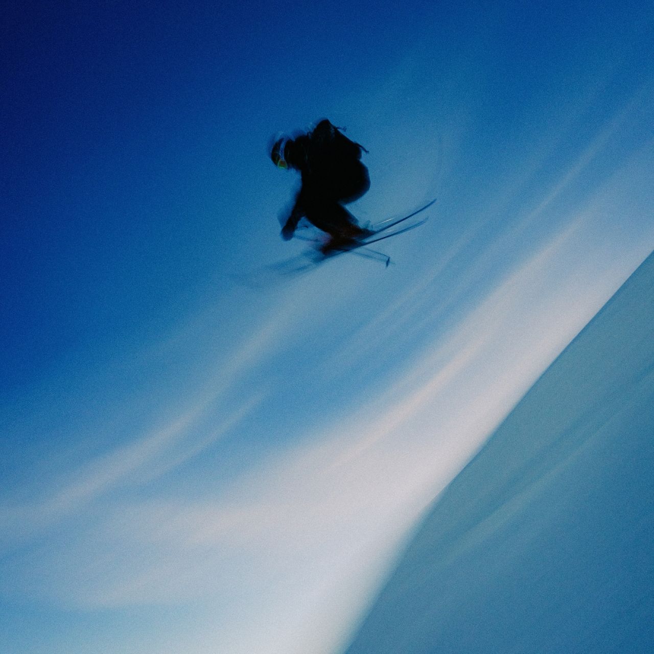 Skier jumping