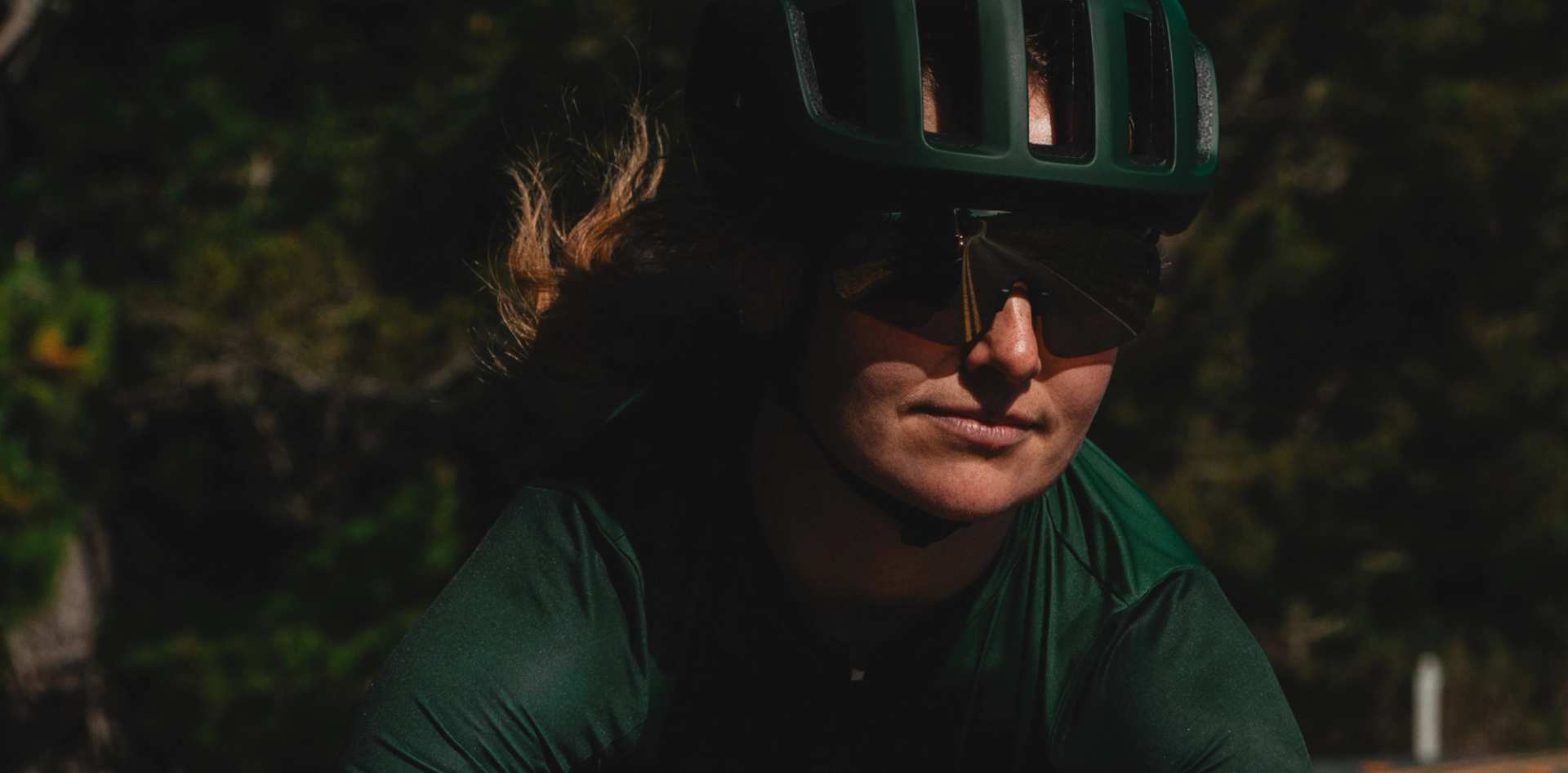 Image of a female road cyclist