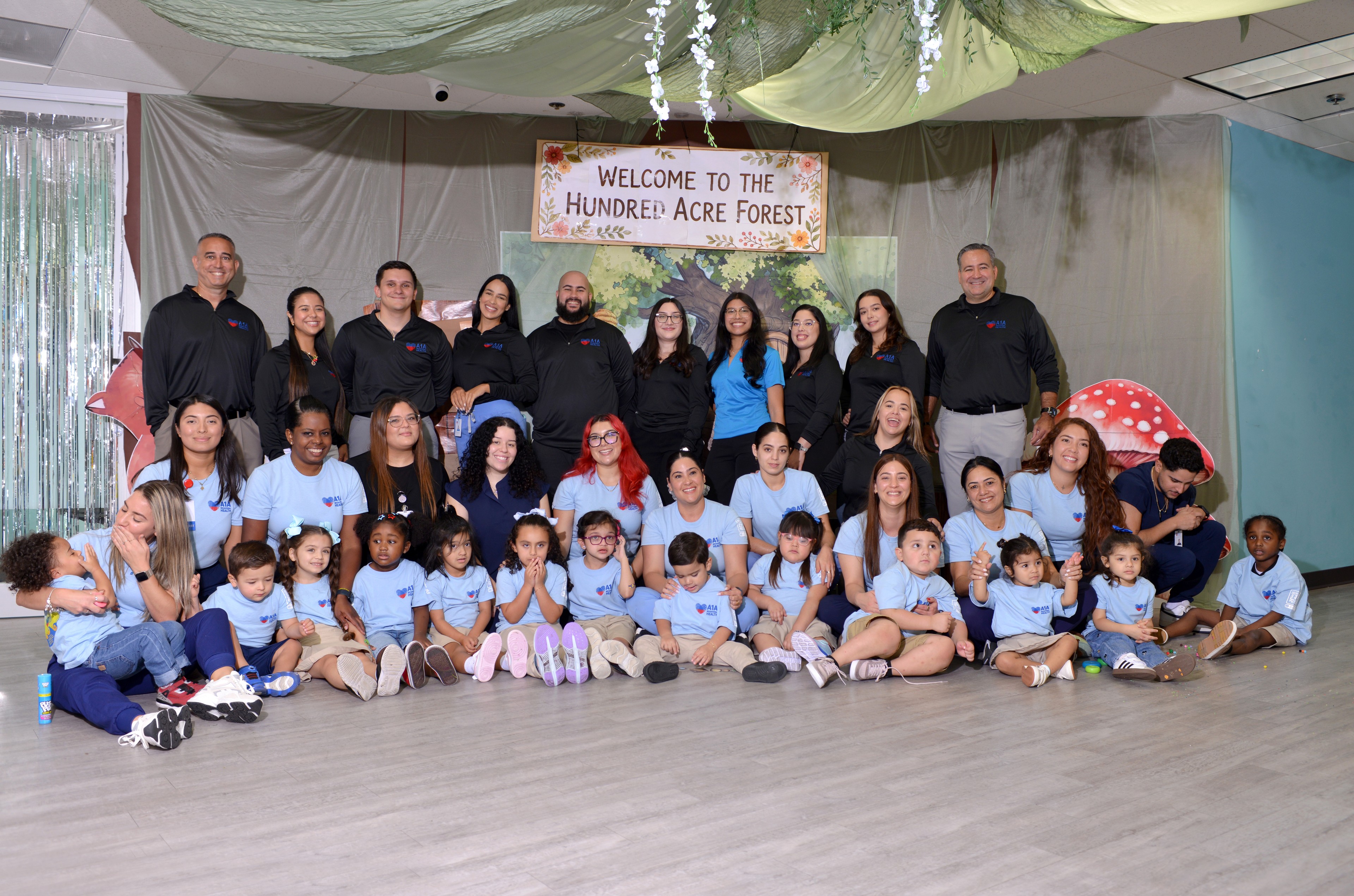 A1A Behavioral Health team and the children and families they serve at a community celebration