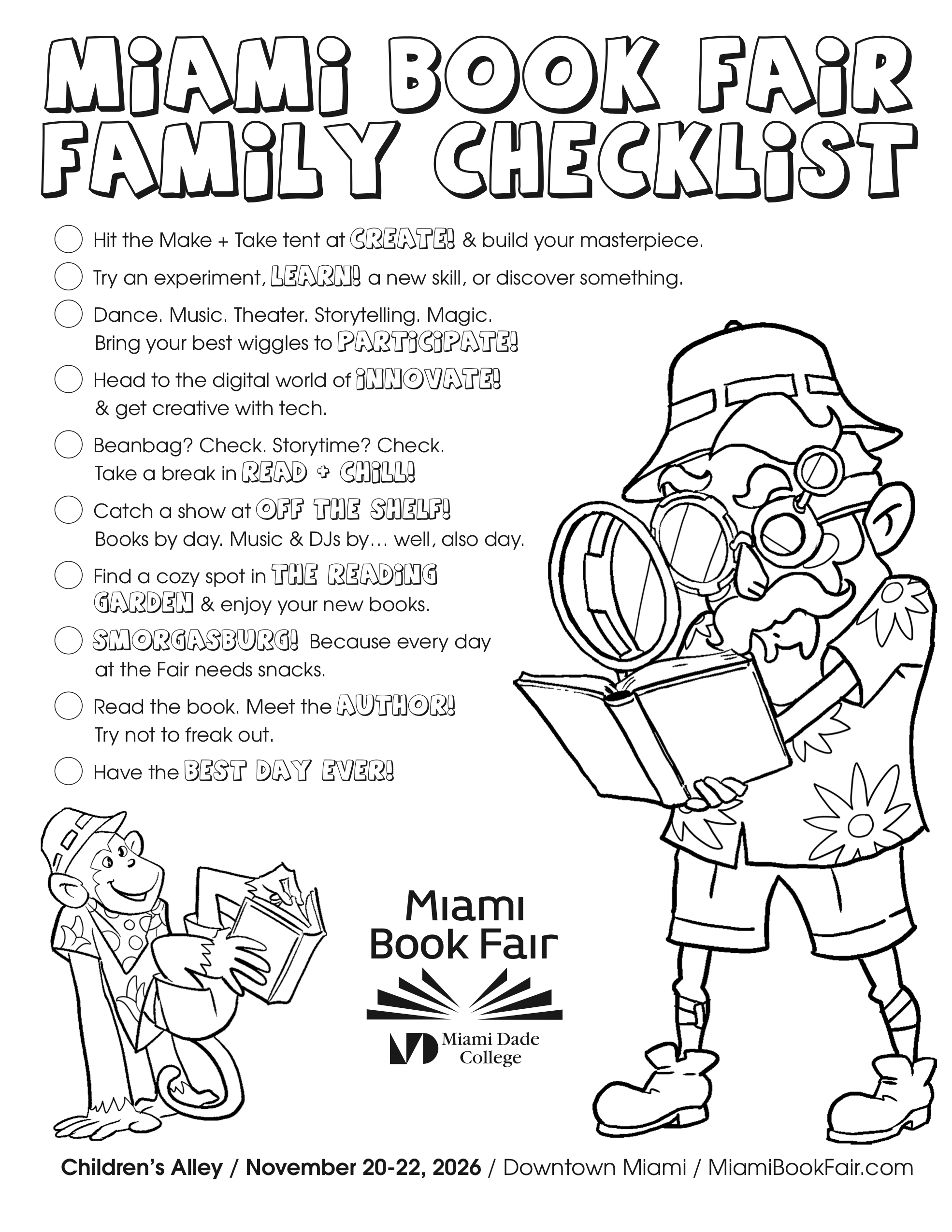 Lista para la familia: Miami Book Fair