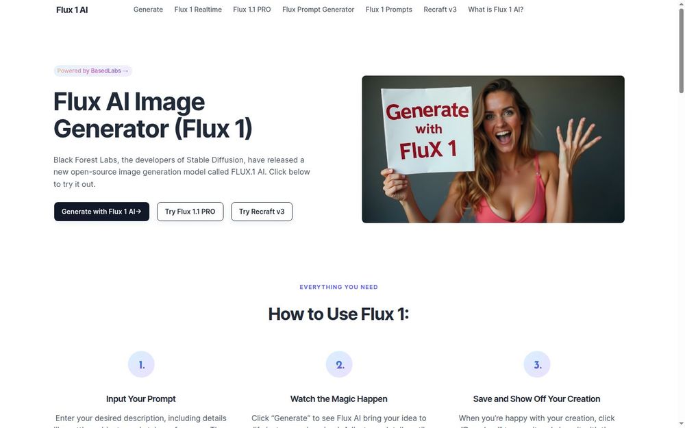 image of Flux 1 AI