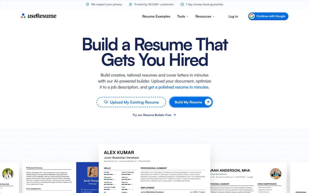 image of UseResume image of UseResume