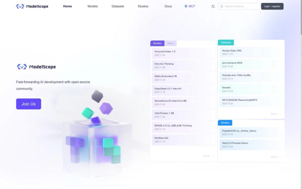 image of ModelScope image of ModelScope