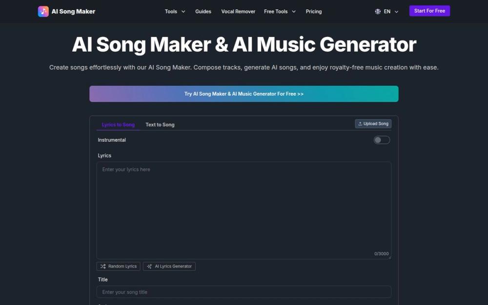 image of AI Song Maker