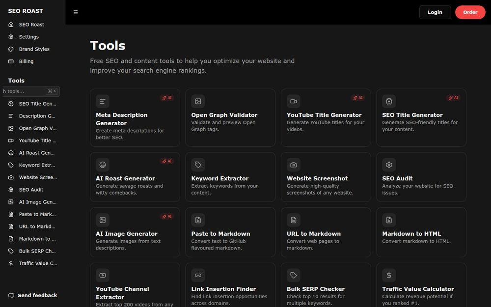 image of SEO Roast image of SEO Roast