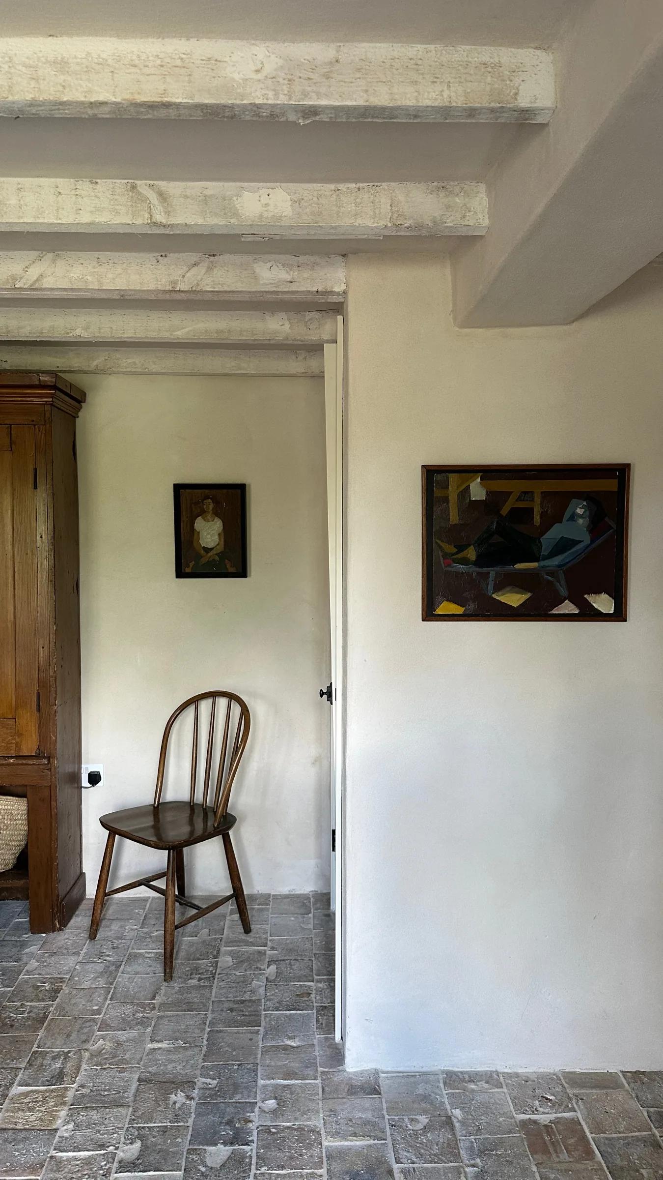 Interior doorway connecting the dining room and adjoining sitting area