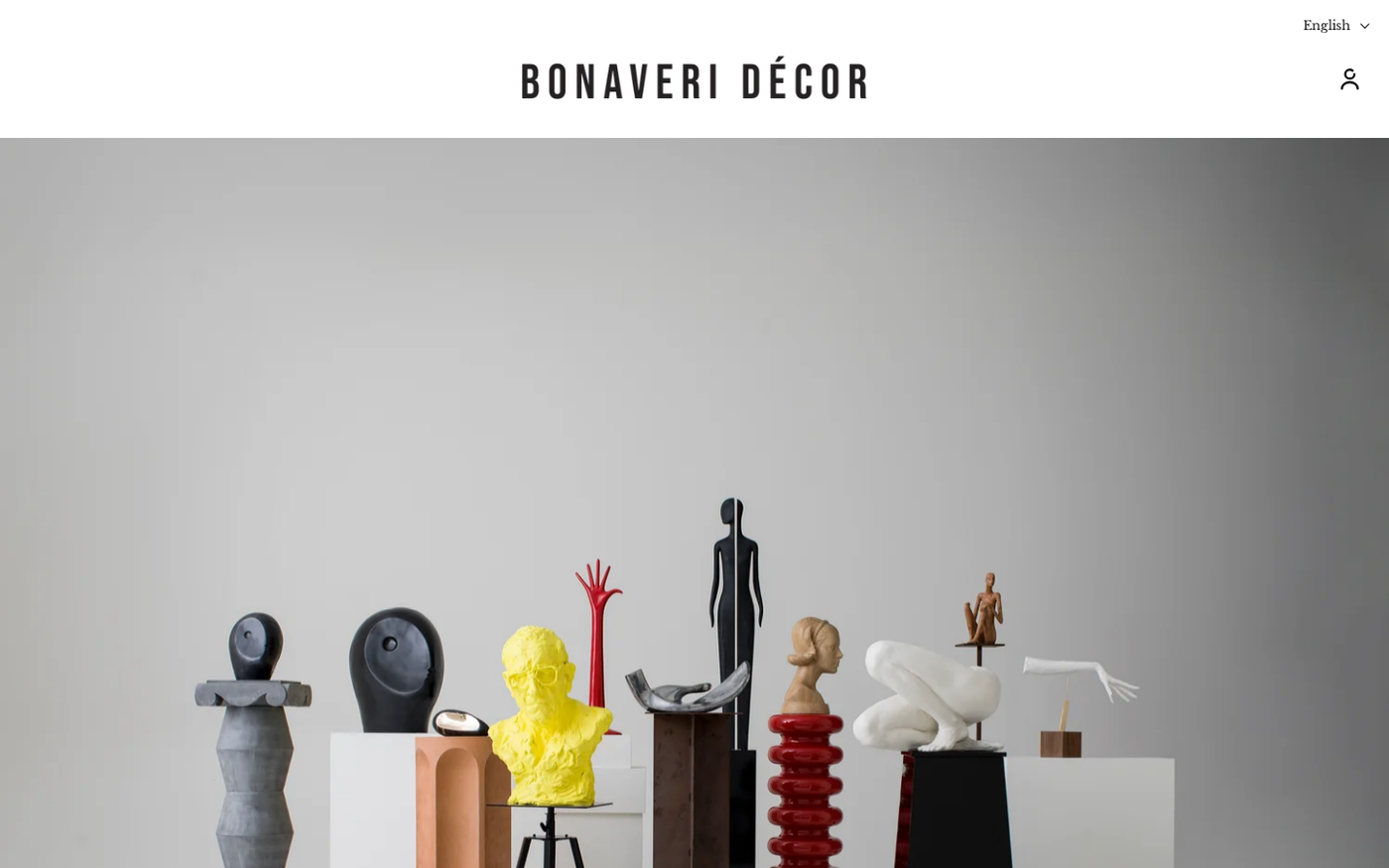 Bonaveri Decor desktop homepage