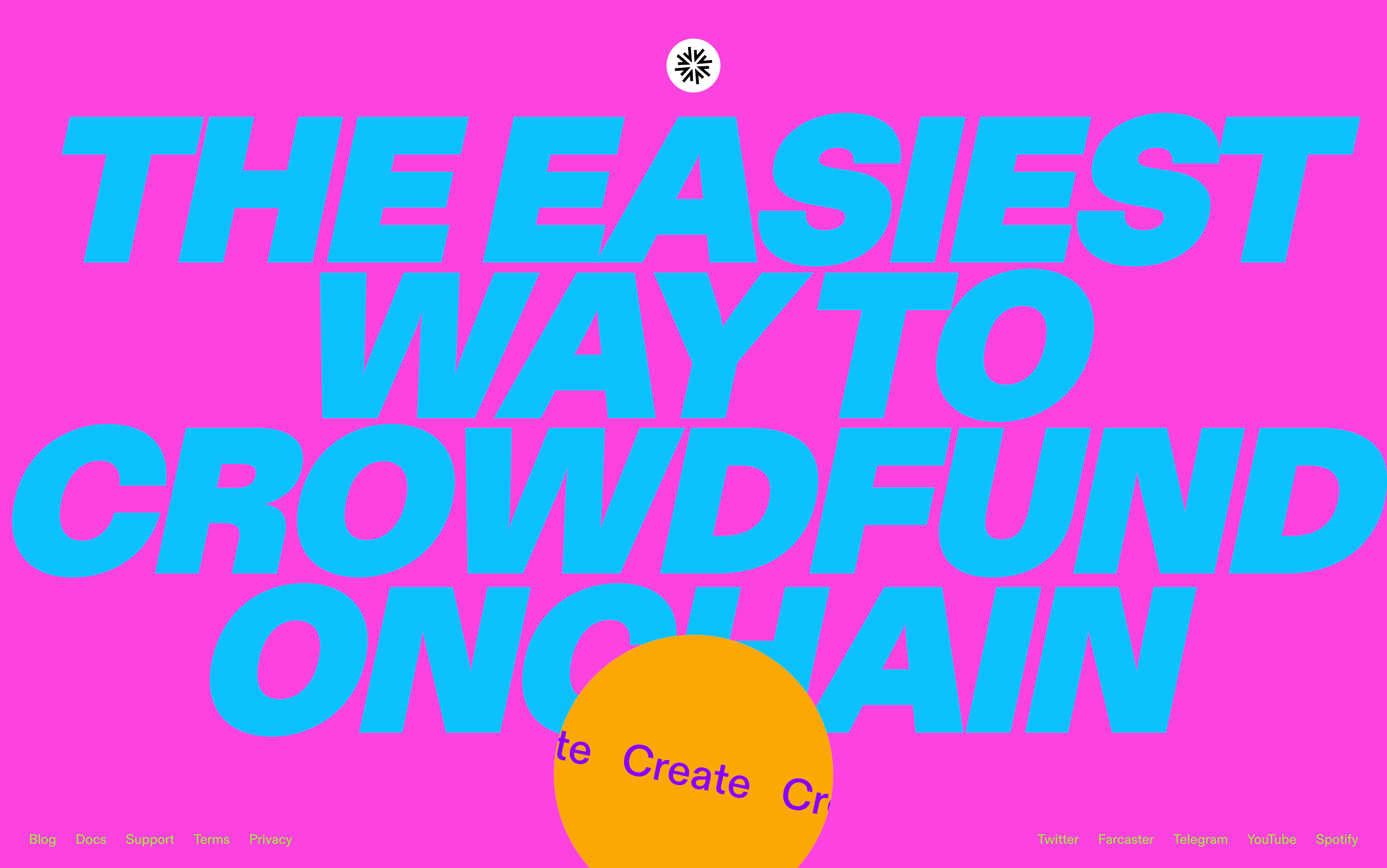 Screenshot of Crowdfund with Fabric