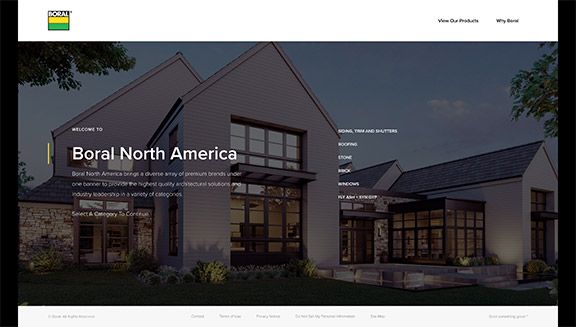 Screenshot of Boral America