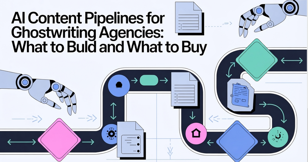 AI Content Pipelines for Ghostwriting Agencies: What to Build and What to Buy