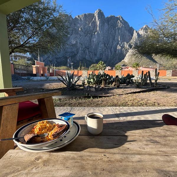 Not a bad breakfast view!