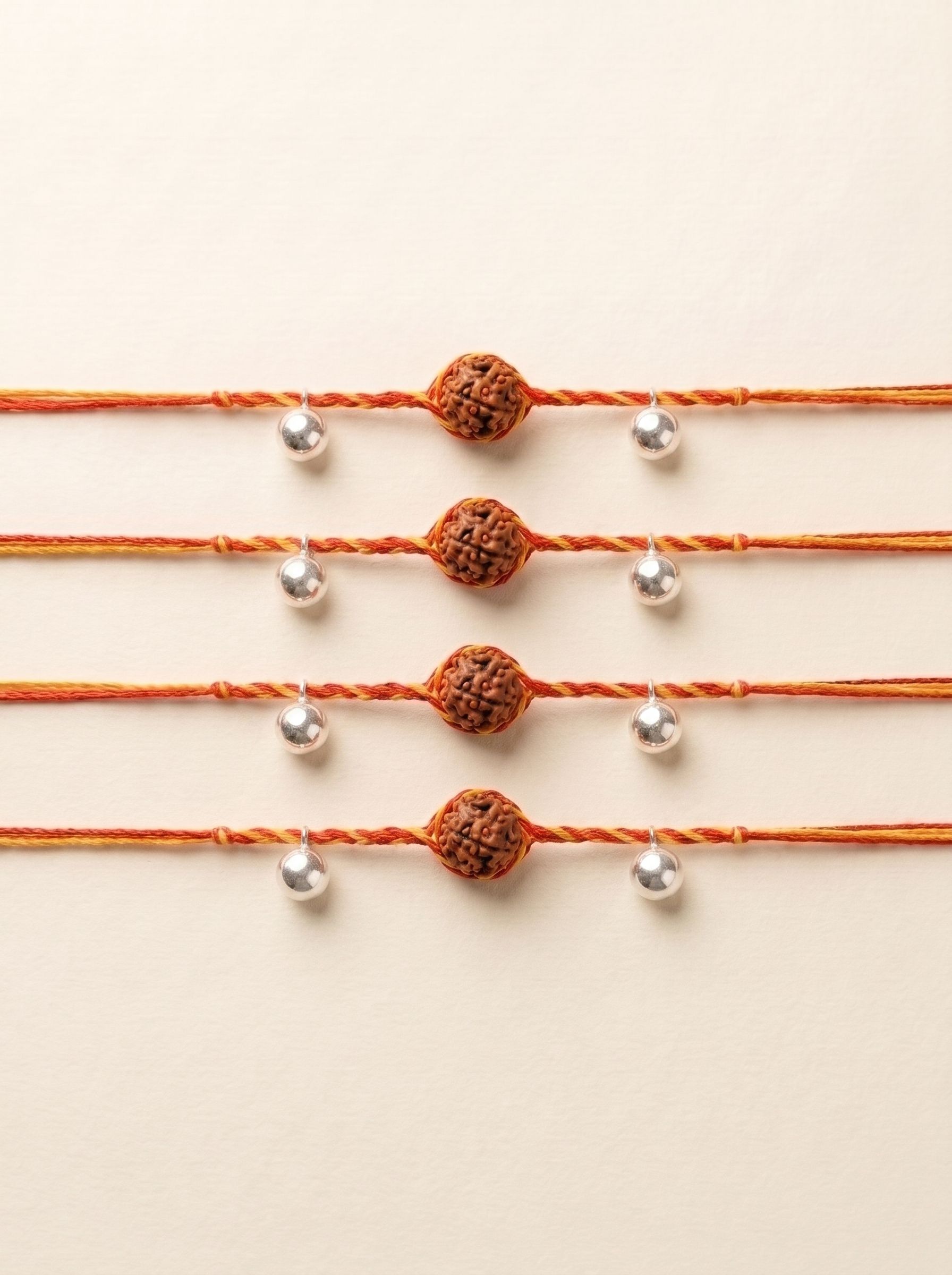 "Rudraksh" Silver Rakhi