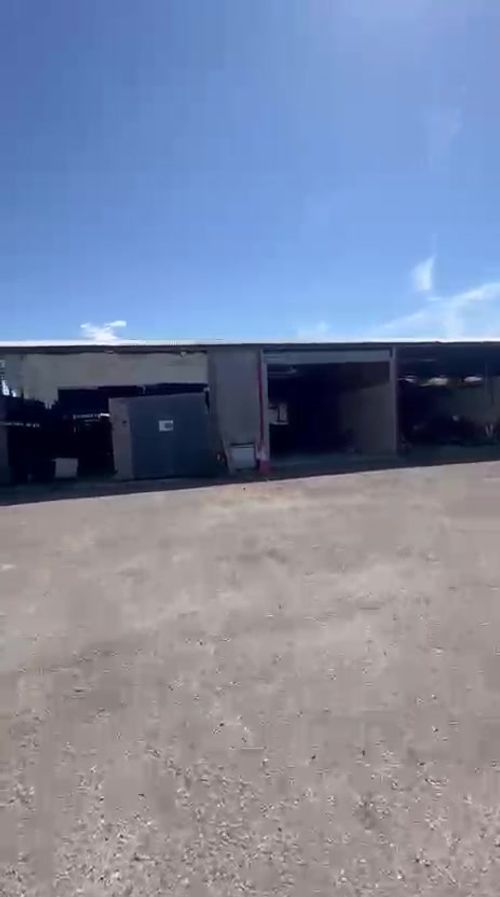 The storage units — first in line for the estate’s planned solar panels