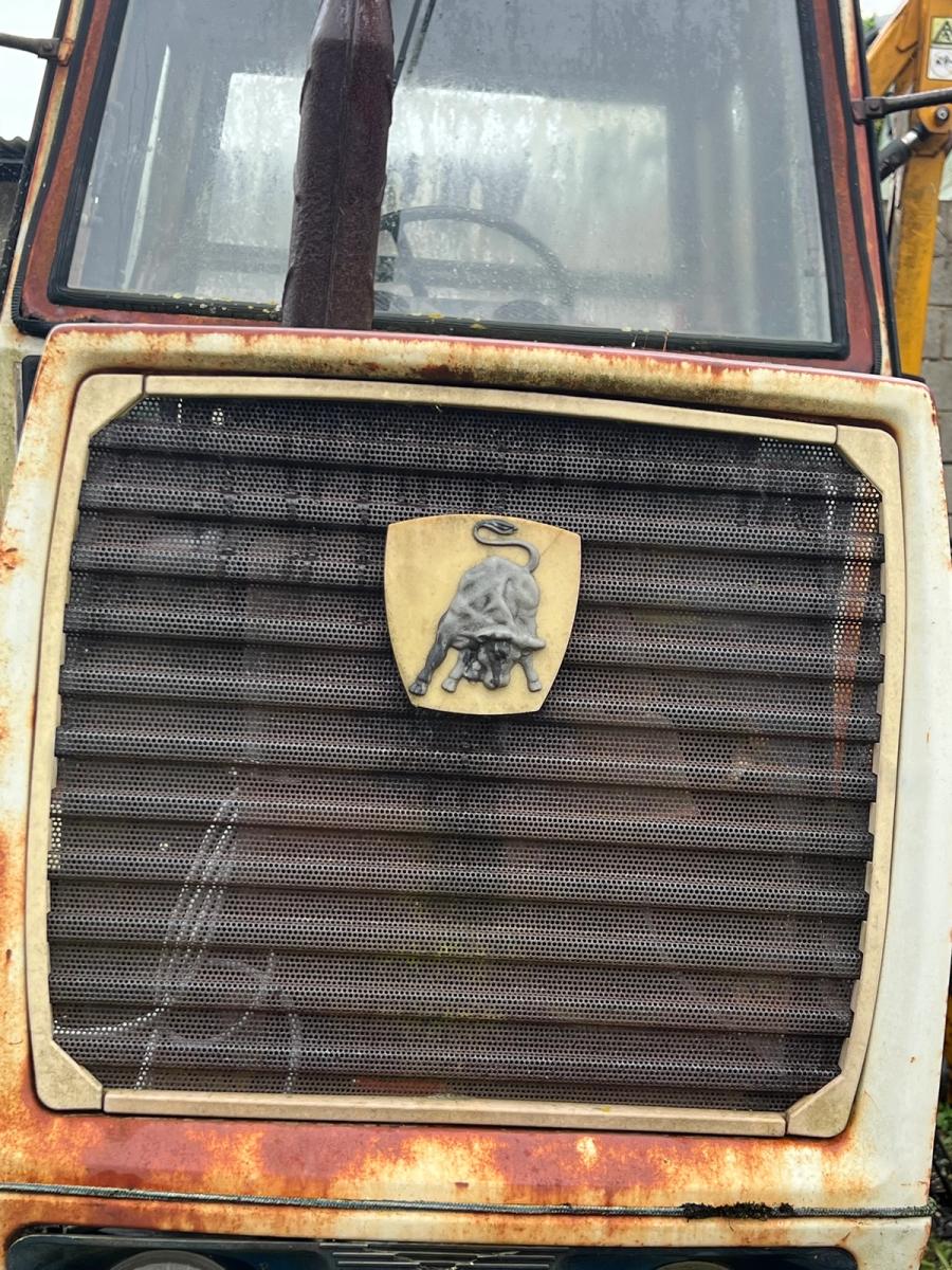 Mick's vintage Lamborghini tractor, now a historic piece