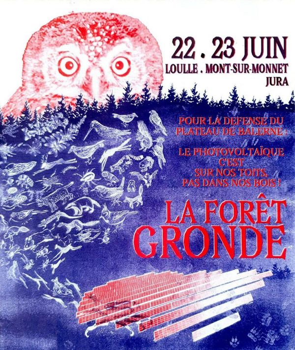 La forêt gronde- affiche