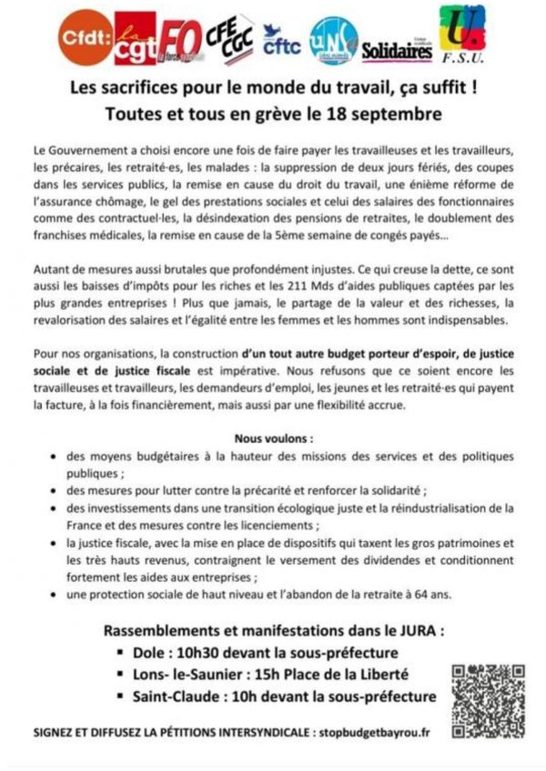 Tract Intersyndicale 
