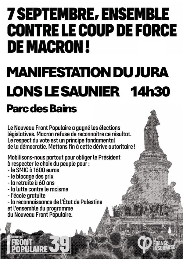 Affiche de la manifestation de Lons le Saunier