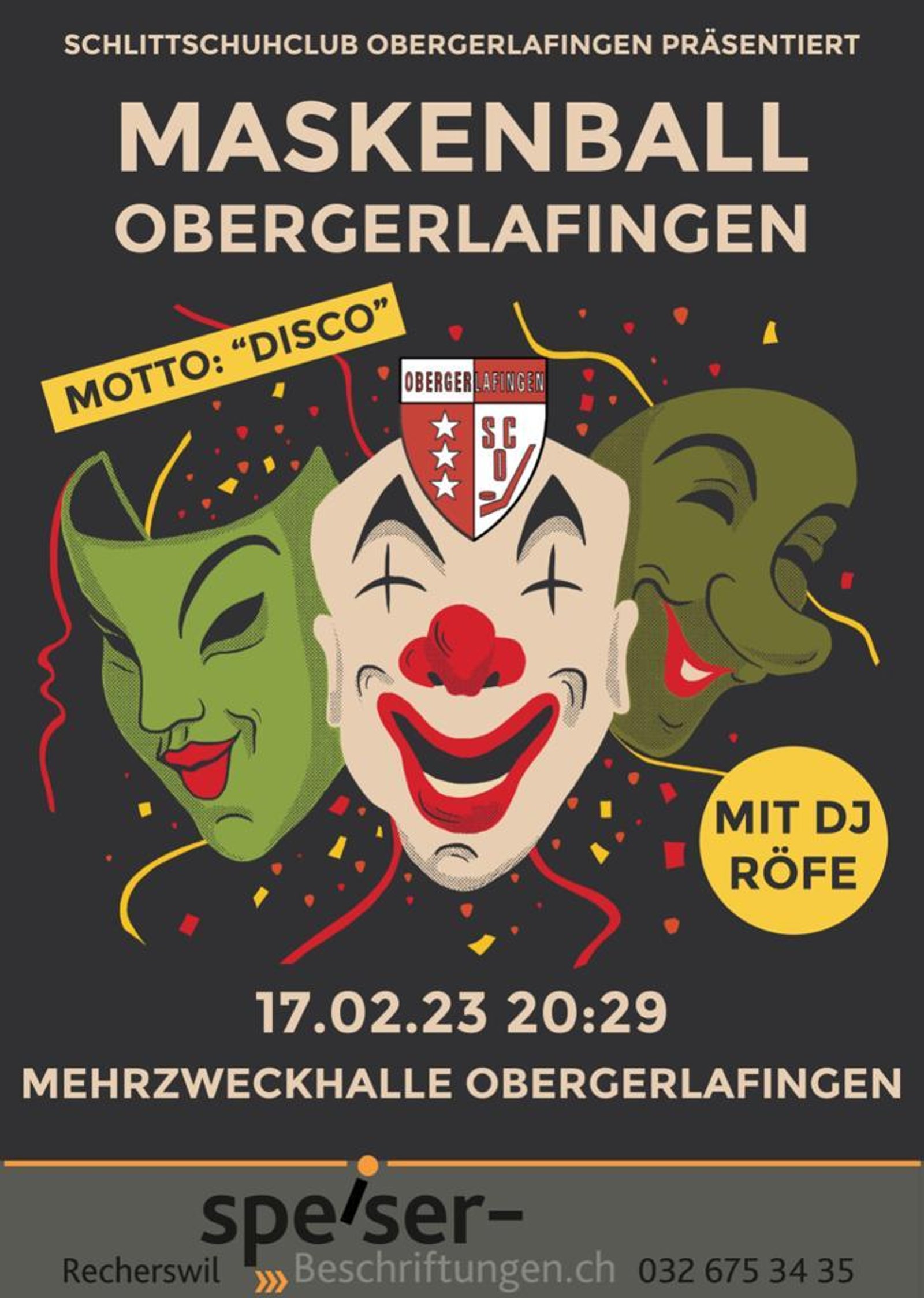 Maskenball 2023 — Ankündigungsplakat