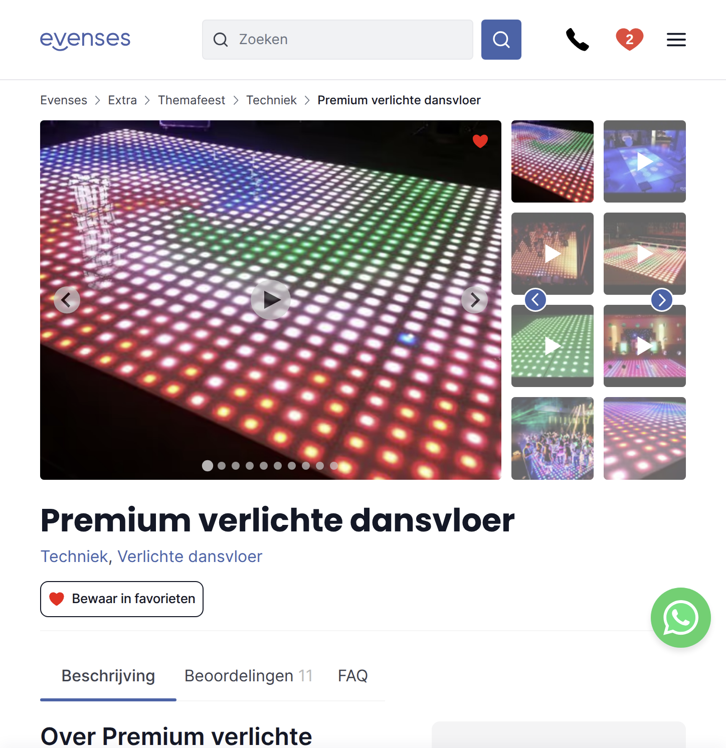 Product page
