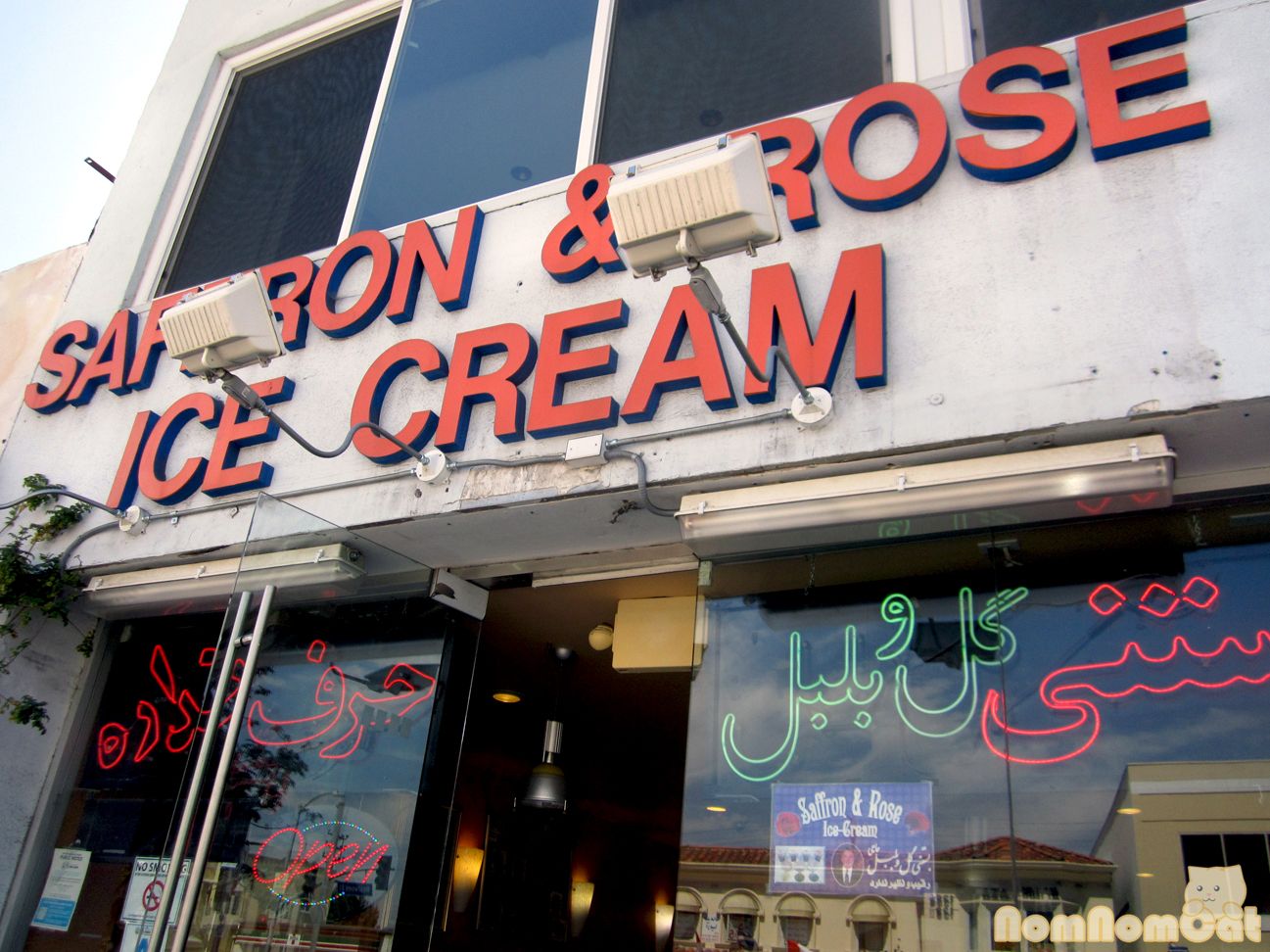 Saffron and Rose Ice Cream