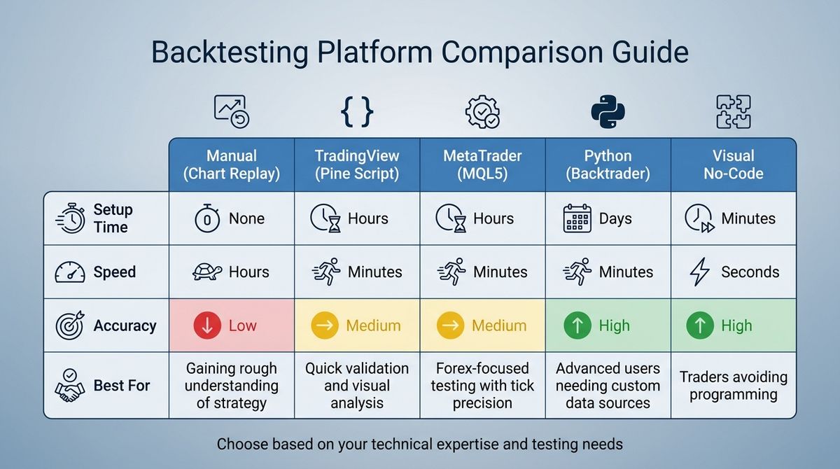 Comparativa de plataformas de backtesting: características, velocidad y casos de uso