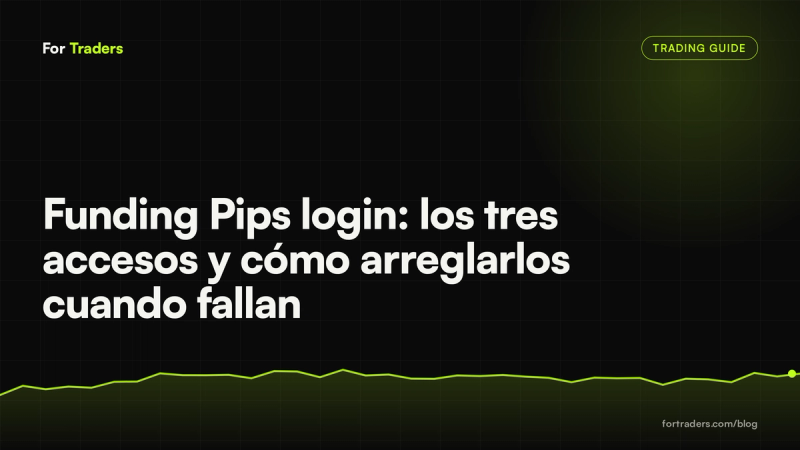 Funding Pips login: los tres accesos y cómo arreglarlos cuando fallan