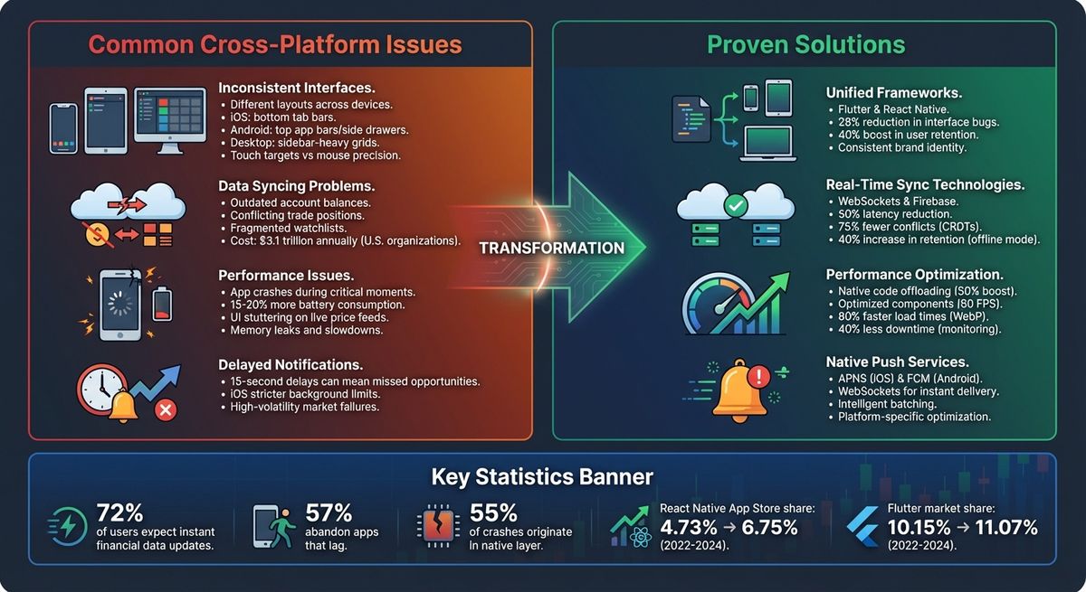 Comparativa de Problemas y Soluciones en Aplicaciones de Trading Multiplataforma
