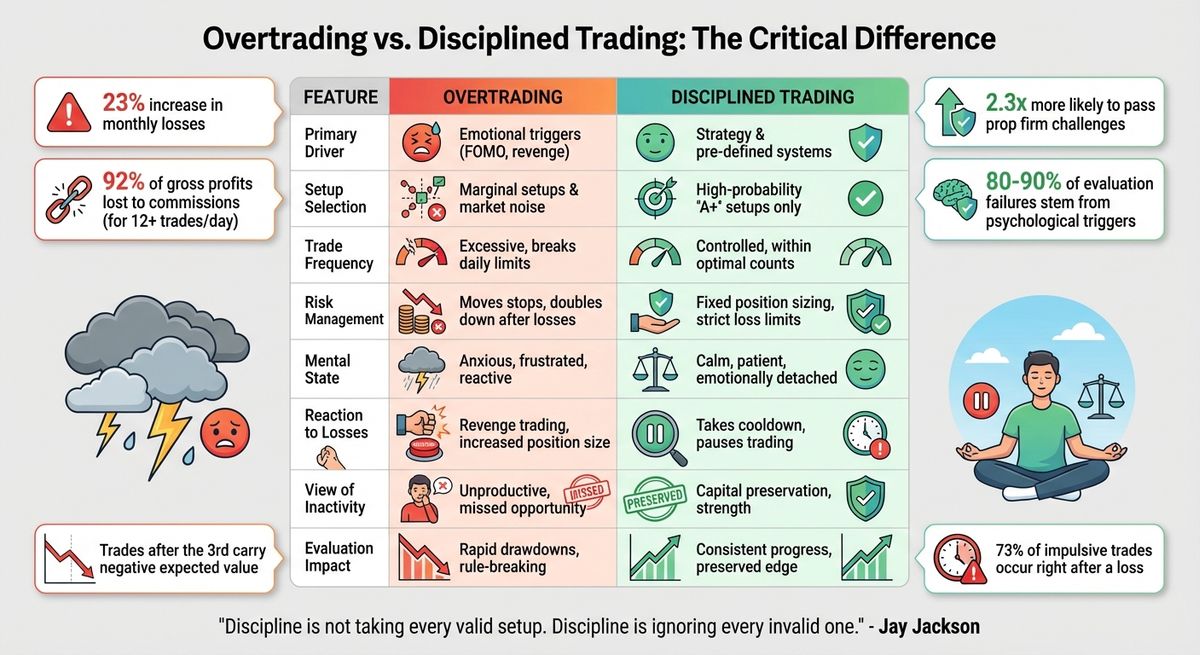Sobreoperar vs Trading Disciplinado: Diferencias Clave e Impacto en el Rendimiento