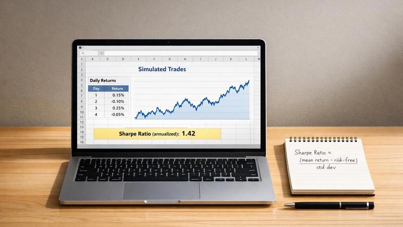 How to Calculate Sharpe Ratio for Simulated Trades