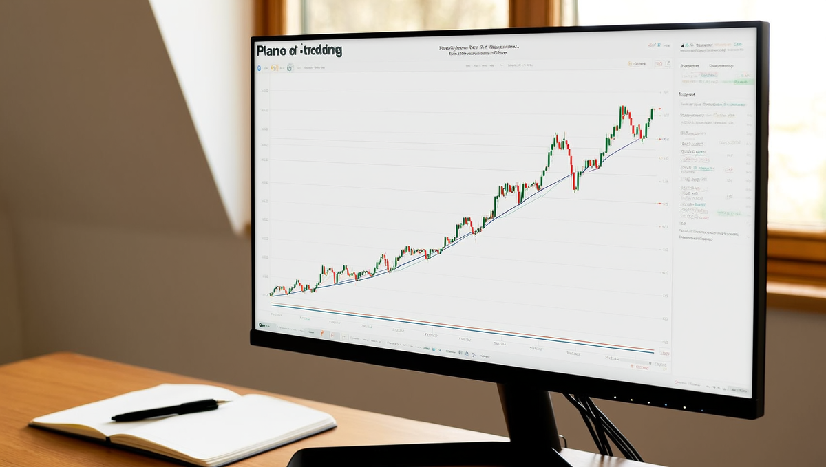Plantilla de plan de trading: los 8 bloques con valores de ejemplo