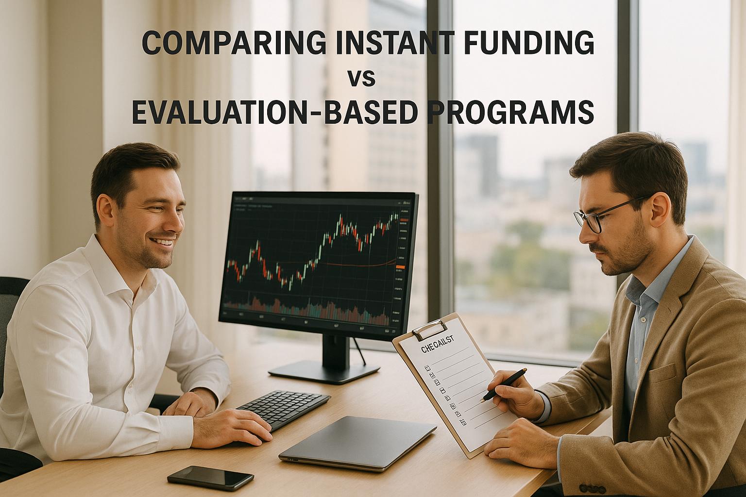 Comparing Instant Funding vs Evaluation-Based Programs